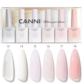 CANNI HEMA FREE Quick Builder Gel szett - 6x9 ml - Q1