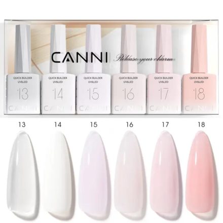 CANNI HEMA FREE Quick Builder Gel szett - 6x9 ml - Q1