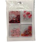 Essaco vegyes díszítő szett - PIROS