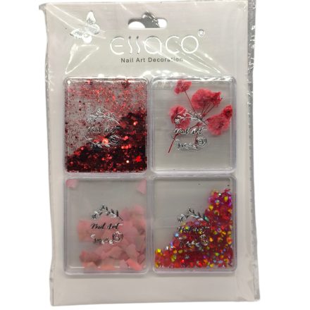 Essaco vegyes díszítő szett - PIROS