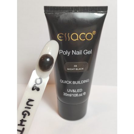 ESSACO POLYGEL 30ML - 08 NIGHT BLACK