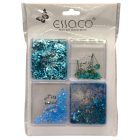 Essaco vegyes díszítő szett - KÉK