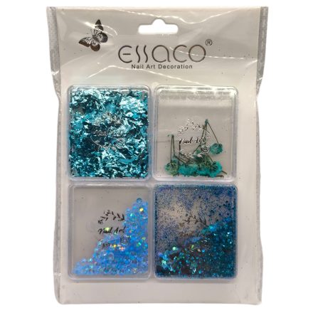 Essaco vegyes díszítő szett - KÉK