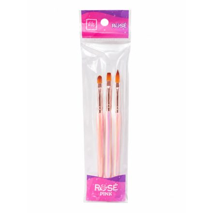 RoseNails holo mix ecset szett 3db-os PINK