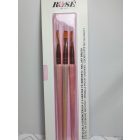 ROSENAILS HOLO ECSETSZETT- 3DB ZSELÉS ECSET PINK
