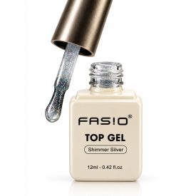 Fasio 12ML shimmer silver top gél