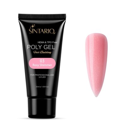 Sintario Shimmer acryl gel - 03 Rosy Shimmer