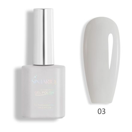 Sintario 10ml gél lakk - 003 Milky White 