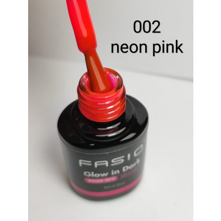 Fasio 6ML Glow in the dark gél lakk - 002 NEON PINK