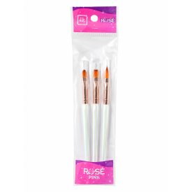 RoseNails holo mix ecset szett 3db-os FEHÉR 