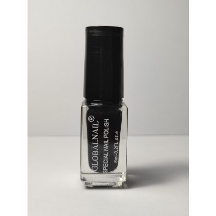 GLOBALNAIL NYOMDA LAKK 6ML - FEKETE