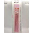 ROSENAILS HOLO ECSETSZETT- 3DB DÍSZÍTŐ ECSET PINK